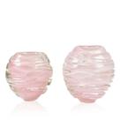 Kit Vasos Murano Waves Rosa Chiclete "M" e "G"
