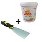 Kit Veda Calha Vedante Super Flexível 1kg Cinza + Espátula