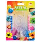 Kit Vela Aniversário LED Acrílica + 2 Velas Bastão Efeito Cor:Nove