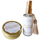 Kit Vela Aromática Perfumada Vegetal 65G + Perfume de Ambientes 60ml Kit Vela Aromática Perfumada Vegetal 65G + Perfume de Ambientes 60ml