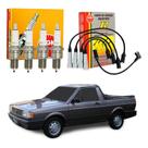 Kit Vela Cabo Ngk Saveiro 1.6 1.8 Ap Gasolina 1991 A 1995