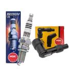 Kit Vela Iridium E Cachimbo Cbx 200 Strada Nx 200 Xr 200r Xlr 125 Ngk