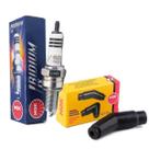 Kit Vela Iridium E Cachimbo Xre 190 Nxr 160 Bros Cg 160 Titan Ngk
