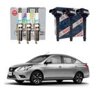 Kit Vela Ngk Bobina Versa 1.0 12v 2015 A 2019