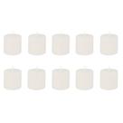 Kit Vela Pilar 10 Unidades 5 Cm Decoração Parafina Pequena