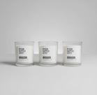 Kit Velas Aromáticas Chá Branco 3 Peças em Vidro