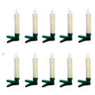 Kit Velas Decorativas Natal 10 Unidades Com Controle Remoto/ Sem Fio/ Leds/Clips SALDÃO. Kit Velas Decorativas Natal 10 Unidades Com Controle Remoto/ Sem Fio/ Leds/Clips SALDÃO.
