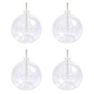 Kit Velas Lamparina De Vidro 300ml Redonda Bolinha Resistente - 4 Unidades