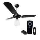 Kit ventilador teto yris preto ventex c/ controle universal Kit ventilador teto yris preto ventex c/ controle universal