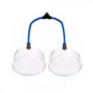 Kit Ventosas Pump Up P/ Glúteos 16,5cm C/ Mangueira - Salus