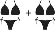 Kit Verão (2x) Biquíni Cortininha de Amarrar Praia SEM Bojo Removível MODA FEMININA
