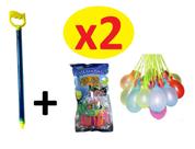 Kit Verão c/ 200 bexigas + 2 Esguichos de água Brinquedo