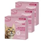 Kit vermifugo chemital gatos 4 cp com 3 caixas