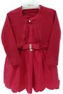 Kit Vestido Bordado + Bolero Malha Luxo Menina Paraiso 13307