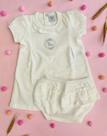 Kit vestido e calcinha de babado para batizado