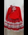 Kit Vestido Red quadrilha