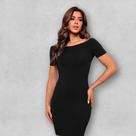 KIT Vestidos PRETOS Tubinho Moda Casual Verão Balada Festa