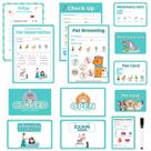 Kit veterinário Pretend Play SHIQIKEJIPTY com 30 páginas para crianças pequenas