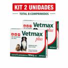 Kit vetmax plus 2x caixinhas com 4 comprimidos total 8 comprimidos Kit vetmax plus 2x caixinhas com 4 comprimidos total 8 comprimidos