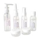 Kit Viagem 6 Peças Frasco Shampo Perfume Condicionador Creme