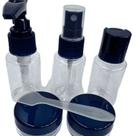 Kit Viagem 7 Peças Necessarie Frascos, Potes e Espátula