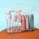 Kit Viagem Bolsa Com Spray Para Cremes Shampoo Perfumes 11 Peças
