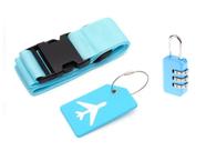 Kit Viagem Cinta Tag Cadeado Férias Bagagem Malas