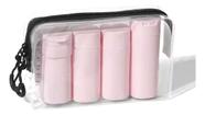 Kit Viagem Com 5 Frascos Porta Creme Shampoo Hidratante