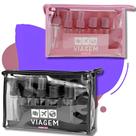 Kit Viagem Higiene Frascos Spray Portatil Uso em Geral Para Creme Shampoo Gel Perfume Alcool 7 Pçs
