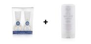 Kit viagem miniatura óleos gregos 75ml + leave in seca sem frizz amend