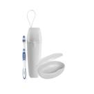 Kit Viagem Porta Escova Dente e Saboneteira Branca Kit Viagem Porta Escova Dente e Saboneteira Branca