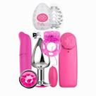 Kit Vibrador Golfinho ponto G, Bullet Estimulador, Egg estimulador masculino , Plug anal e Anel Peniano.