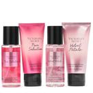 Kit Victoria's Secret Pure Seduction & Velvet Petals - Body Splash 2x75ml + Body Lotion 2x75ml
