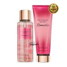 Kit victoria secret romantic creme hidratante e colonia body splash