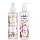 Kit Vida + Amor Flor de Amora Body Splash + Creme - Jequiti Kit Vida + Amor Flor de Amora Body Splash + Creme - Jequiti