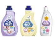 Kit Vida Macia. Amaciante 1L, Lava Roupa 1L e Tira Manchas 500ml