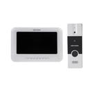 Kit Vídeo Porteiro Hikvision DS-KIS202, Com Módulo Interno e Externo, Branco
