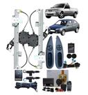 Kit Vidro El Courier Fiesta Street 2p Modelo original + Trava + ALARME canivete mod FORD