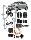 Kit Vidro Eletrico Hb20 2018 2019 2020 4 pts Completo Alarme