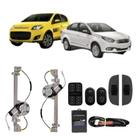 Kit vidro eletrico palio atrative/ grand siena 2012 4p tras - alt. c/sub do celta