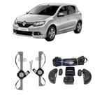Kit vidro eletrico sandero 0712 4p diant - alt. c/sub do celta - ambar