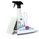 Kit Vidro Limpo Nano4you 500ml com Rodo e Fibra Limpeza Completa para Vidros
