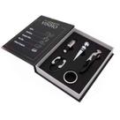 Kit Vinho Abridor Dosador Saca Rolhas Tampa Livro 05 Peças - Uny Gift