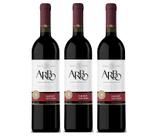 Kit Vinho Arbo Cabernet Sauvignon Tinto Seco 750ml 3unidades