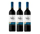 Kit Vinho Arbo Tinto Seco Tannat Casa Perini 750ml 3 unid