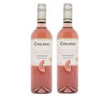 Kit Vinho Chilano Pink Moscato Rosé Suave 750ml 2 unidades