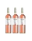 Kit Vinho Chilano Rosé Meio Seco 750ml 3 unidades