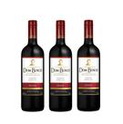 Kit Vinho Dom Bosco Tinto Suave 750ml 3 unidades