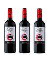 Kit Vinho Gato Negro Cabernet Sauvignon 750ml 3 unidades