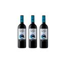 Kit Vinho Gato Negro Merlot Tinto Meio Seco Chileno 750ml 3u